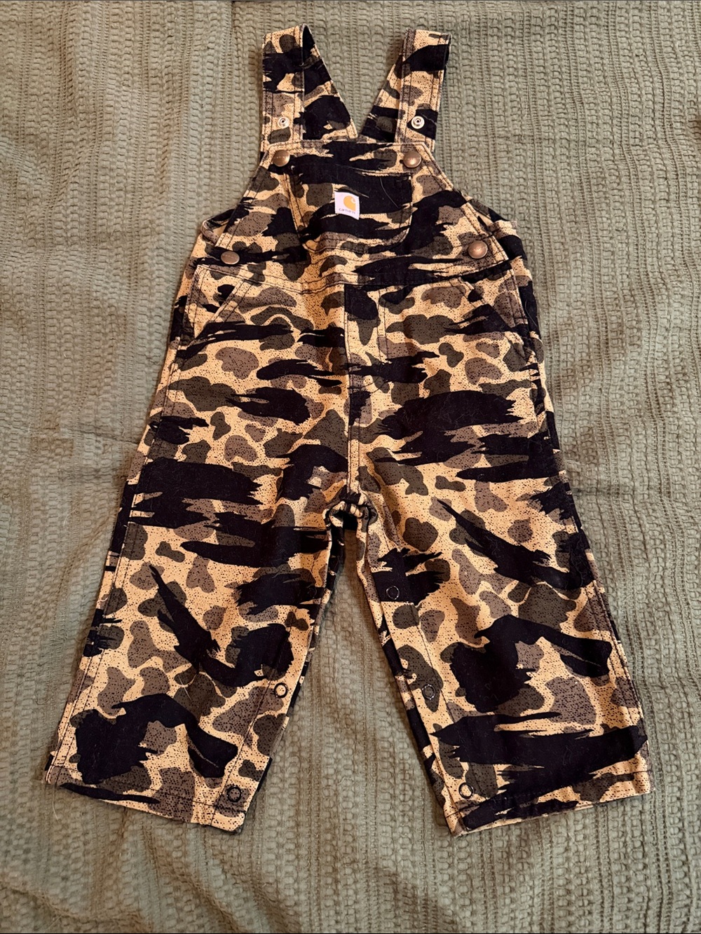 Carhartt Baby Camo Overalls, 18m